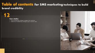 SMS Marketing Techniques To Build Brand Credibility Powerpoint Presentation Slides MKT CD V Images Professionally