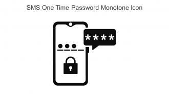 SMS One Time Password Monotone Icon In Powerpoint Pptx Png And Editable Eps Format