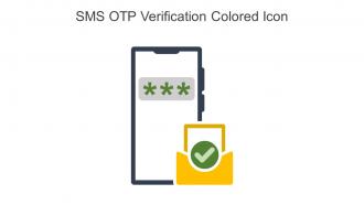SMS OTP Verification Colored Icon In Powerpoint Pptx Png And Editable Eps Format