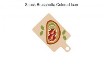 Snack Bruschetta Colored Icon In Powerpoint Pptx Png And Editable Eps Format