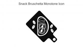 Snack Bruschetta Monotone Icon In Powerpoint Pptx Png And Editable Eps Format