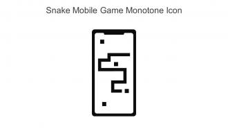 Snake Mobile Game Monotone Icon In Powerpoint Pptx Png And Editable Eps Format