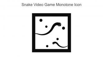 Snake Video Game Monotone Icon In Powerpoint Pptx Png And Editable Eps Format