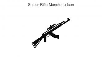 Sniper Rifle Monotone Icon In Powerpoint Pptx Png And Editable Eps Format
