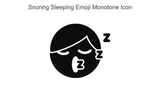Snoring Sleeping Emoji Monotone Icon In Powerpoint Pptx Png And Editable Eps Format