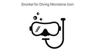 Snorkel For Diving Monotone Icon In Powerpoint Pptx Png And Editable Eps Format
