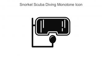 Snorkel Scuba Diving Monotone Icon In Powerpoint Pptx Png And Editable Eps Format