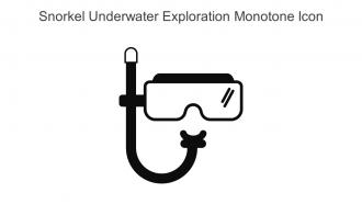 Snorkel Underwater Exploration Monotone Icon In Powerpoint Pptx Png And Editable Eps Format