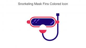 Snorkeling Mask Fins Colored Icon In Powerpoint Pptx Png And Editable Eps Format