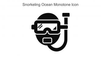 Snorkeling Ocean Monotone Icon In Powerpoint Pptx Png And Editable Eps Format