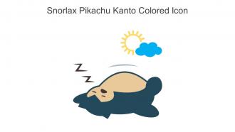 Snorlax Pikachu Kanto Colored Icon In Powerpoint Pptx Png And Editable Eps Format