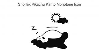 Snorlax Pikachu Kanto Monotone Icon In Powerpoint Pptx Png And Editable Eps Format
