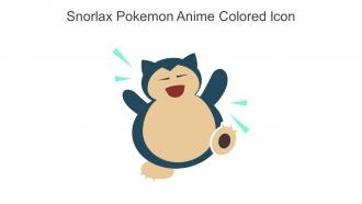 Snorlax Pokemon Anime Colored Icon In Powerpoint Pptx Png And Editable Eps Format