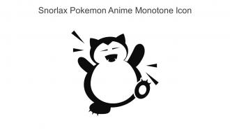 Snorlax Pokemon Anime Monotone Icon In Powerpoint Pptx Png And Editable Eps Format