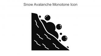 Snow Avalanche Monotone Icon In Powerpoint Pptx Png And Editable Eps Format