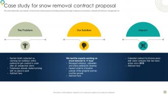 Snow Blowing Facilities Contract Case Study For Snow Removal Contract Proposal