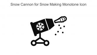 Snow Cannon For Snow Making Monotone Icon In Powerpoint Pptx Png And Editable Eps Format