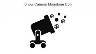 Snow Cannon Monotone Icon In Powerpoint Pptx Png And Editable Eps Format