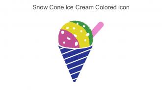 Snow Cone Ice Cream Colored Icon In Powerpoint Pptx Png And Editable Eps Format