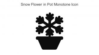 Snow Flower In Pot Monotone Icon In Powerpoint Pptx Png And Editable Eps Format