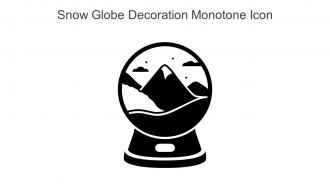 Snow Globe Decoration Monotone Icon In Powerpoint Pptx Png And Editable Eps Format