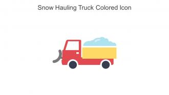 Snow Hauling Truck Colored Icon In Powerpoint Pptx Png And Editable Eps Format