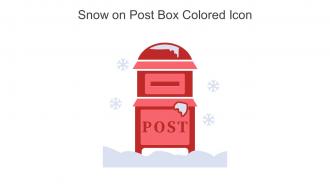 Snow On Post Box Colored Icon In Powerpoint Pptx Png And Editable Eps Format