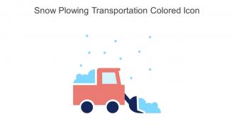 Snow Plowing Transportation Colored Icon In Powerpoint Pptx Png And Editable Eps Format