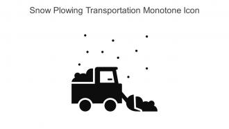 Snow Plowing Transportation Monotone Icon In Powerpoint Pptx Png And Editable Eps Format
