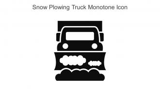 Snow Plowing Truck Monotone Icon In Powerpoint Pptx Png And Editable Eps Format