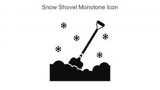 Snow Shovel Monotone Icon In Powerpoint Pptx Png And Editable Eps Format