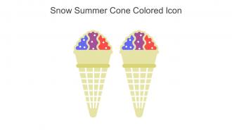 Snow Summer Cone Colored Icon In Powerpoint Pptx Png And Editable Eps Format