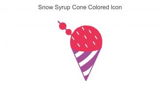 Snow Syrup Cone Colored Icon In Powerpoint Pptx Png And Editable Eps Format