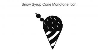Snow Syrup Cone Monotone Icon In Powerpoint Pptx Png And Editable Eps Format