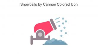 Snowballs By Cannon Colored Icon In Powerpoint Pptx Png And Editable Eps Format