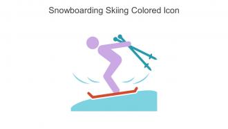 Snowboarding Skiing Colored Icon In Powerpoint Pptx Png And Editable Eps Format