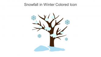 Snowfall In Winter Colored Icon In Powerpoint Pptx Png And Editable Eps Format