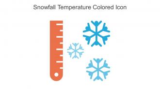Snowfall Temperature Colored Icon In Powerpoint Pptx Png And Editable Eps Format