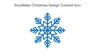 Snowflake Christmas Design Colored Icon In Powerpoint Pptx Png And Editable Eps Format