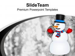 Snowman background x max decoration powerpoint templates ppt themes and graphics 0113