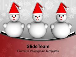 Snowman christmas cartoon character powerpoint templates ppt themes and graphics 0113
