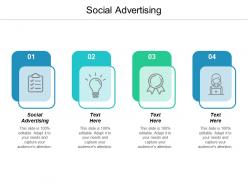 Social advertising ppt powerpoint presentation slides images cpb
