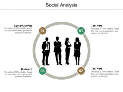 Social analysis ppt powerpoint presentation professional design templates cpb