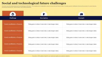 Social And Technological Future Challenges