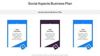 Social Aspects Business Plan In Powerpoint And Google Slides Cpb