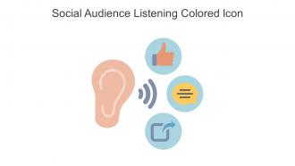 Social Audience Listening Colored Icon In Powerpoint Pptx Png And Editable Eps Format
