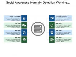 Social awareness normally detection working cooperatively incident generation