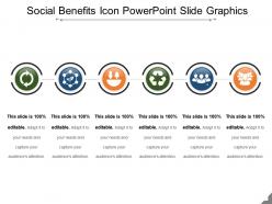 Social benefits icon powerpoint slide graphics