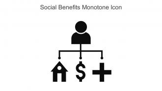 Social Benefits Monotone Icon In Powerpoint Pptx Png And Editable Eps Format
