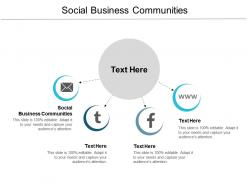 Social business communities ppt powerpoint presentation inspiration graphics tutorials cpb